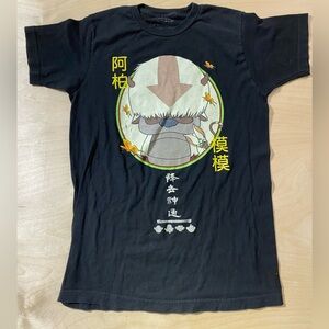Avatar Black Graphic T-Shirt with Character Design Small (MW)